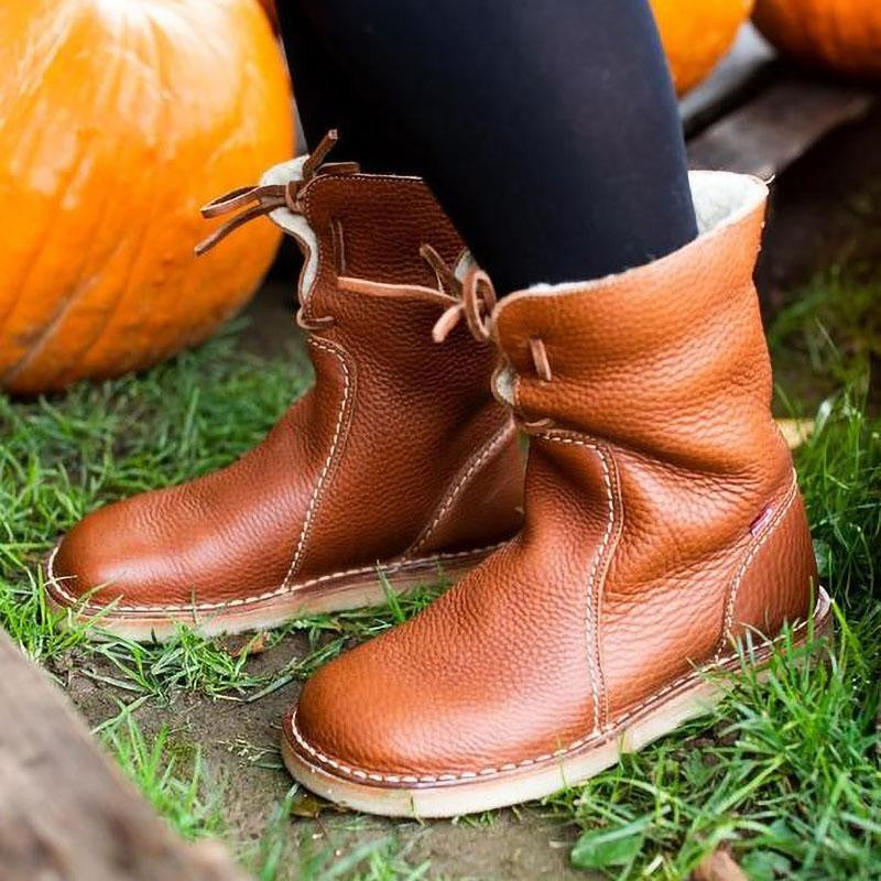 Bequeme Damen-Winterstiefel mit Wollfutter – Für warme & entspannte Füße