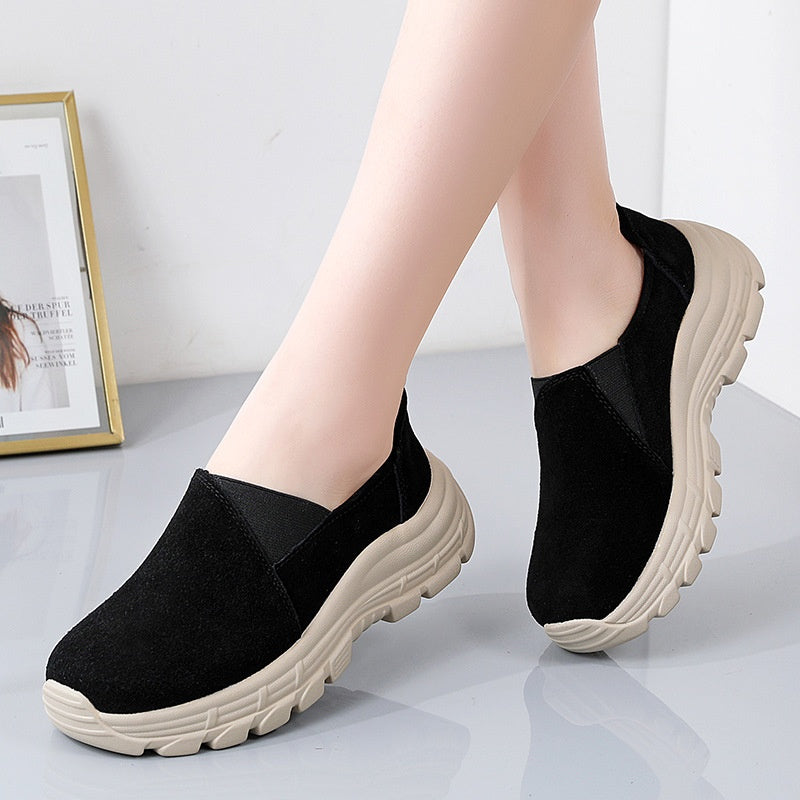 Orthopädische Damen Sneaker Mit Dicker Sohle