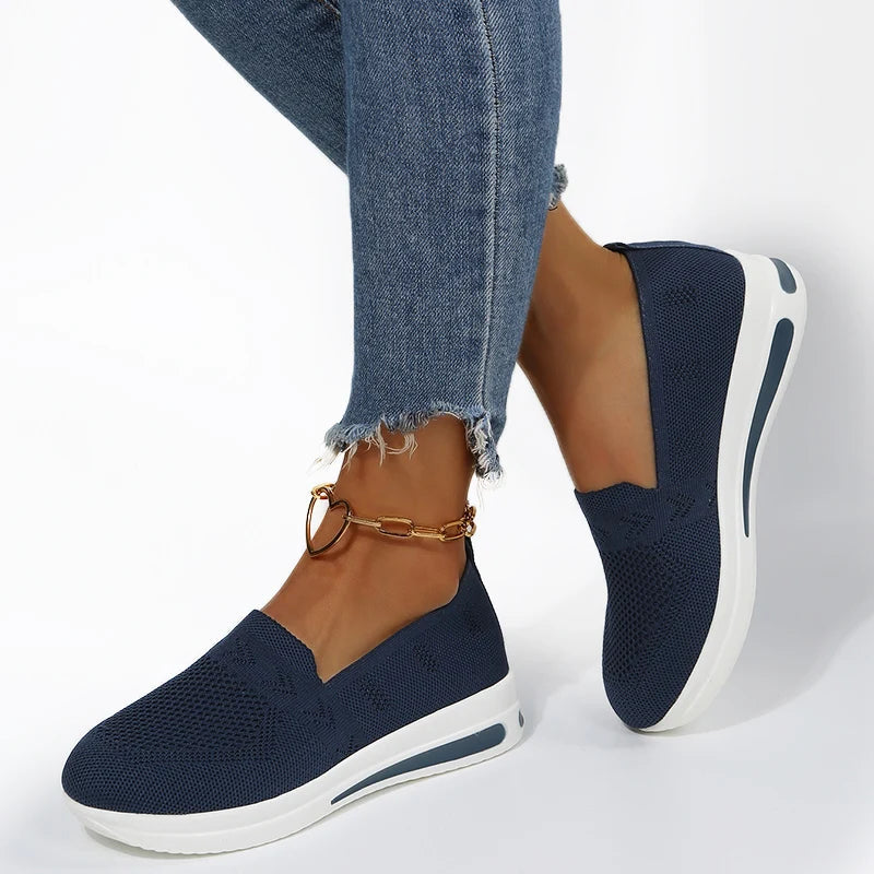 Chice Keilabsatz-Sneaker mit atmungsaktivem Mesh-Obermaterial