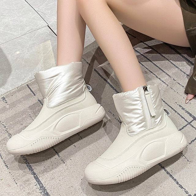 Trendige Schnee-Boots für Damen – Mit dicker Plattform & rutschfester Sohle