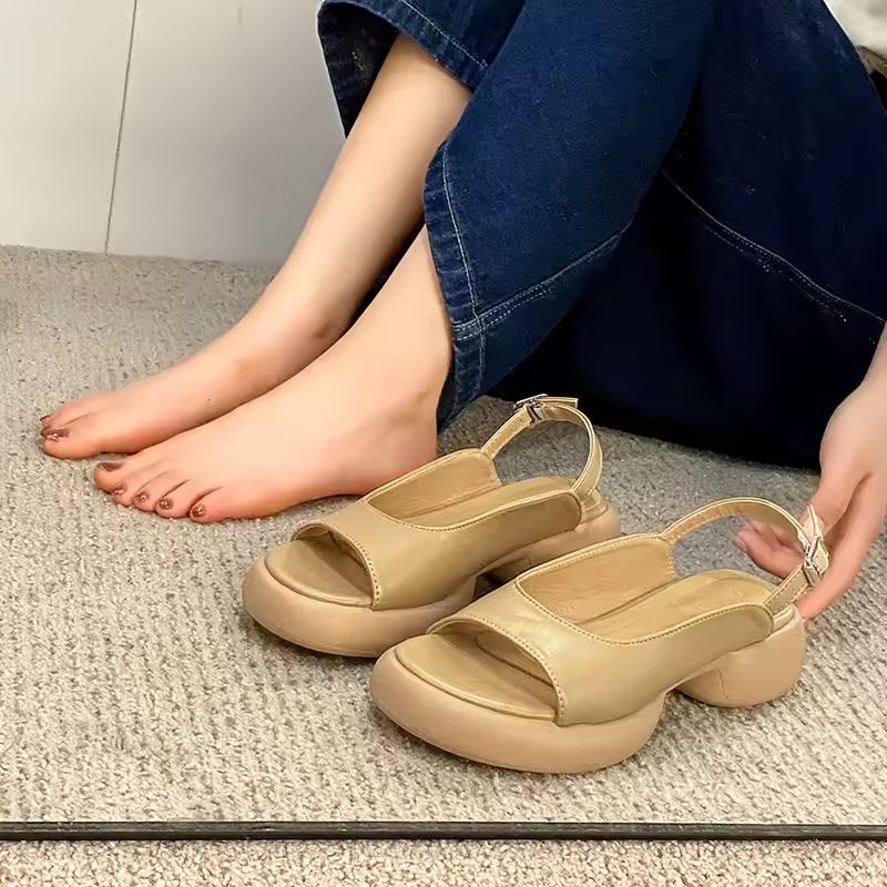 Women's Sandals Soft Sole Block Heel Bunion