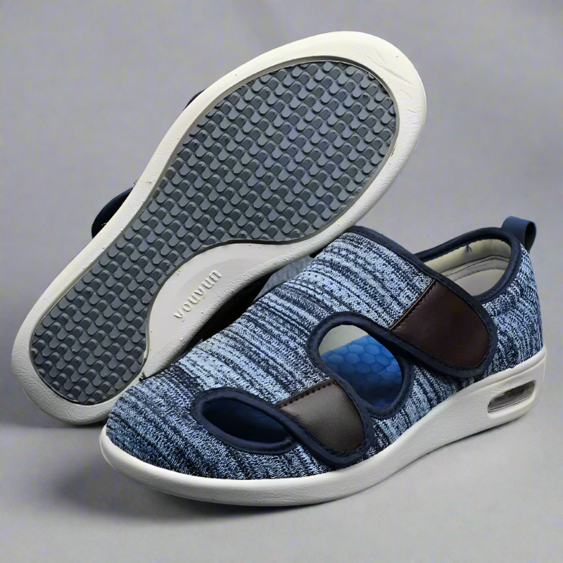 Diabetic Comfort Shoes Extra Wide Orthopedic Dark Grey