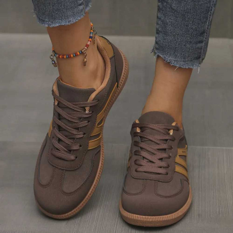 Urban Leopard Patchwork Sneakers Women Non-Slip Sole