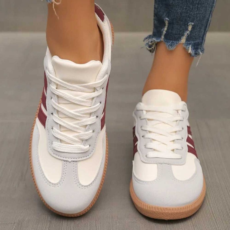 Urban Leopard Patchwork Sneakers Women Non-Slip Sole