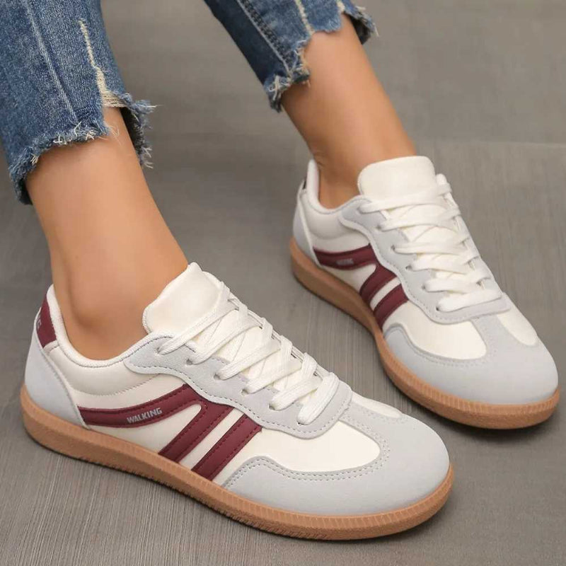 Urban Leopard Patchwork Sneakers Women Non-Slip Sole