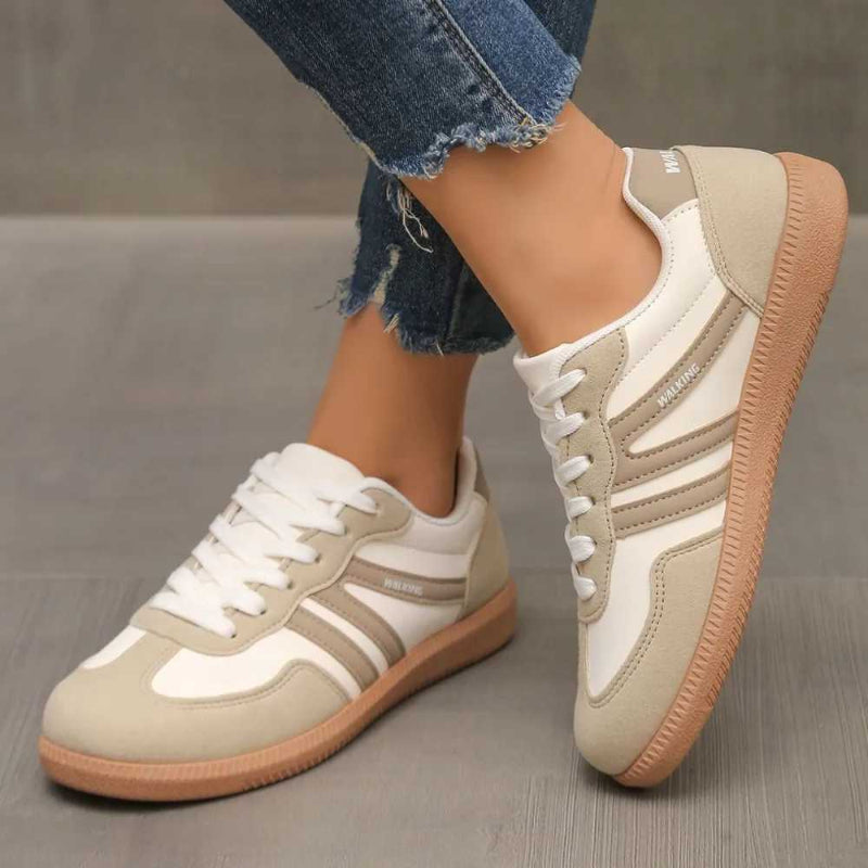 Urban Leopard Patchwork Sneakers Women Non-Slip Sole