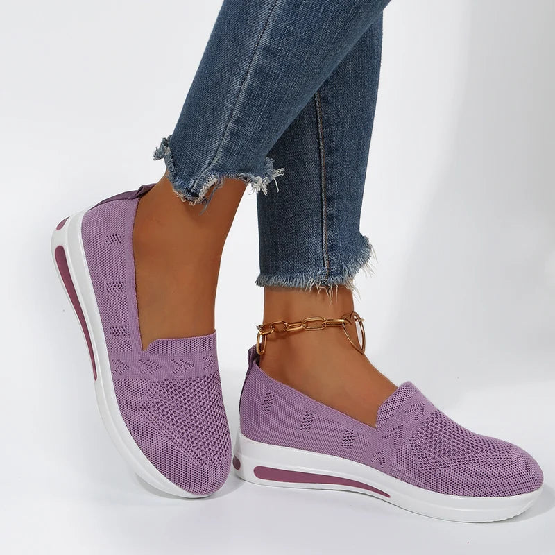 Chice Keilabsatz-Sneaker mit atmungsaktivem Mesh-Obermaterial