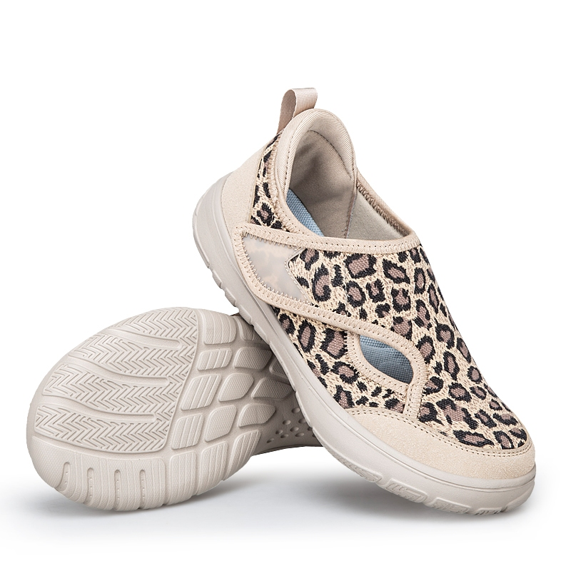 Leopard Print Orthopedic Slip-On Shoes For Women