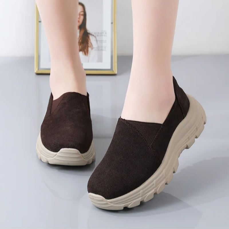 Orthopädische Damen Sneaker Mit Dicker Sohle