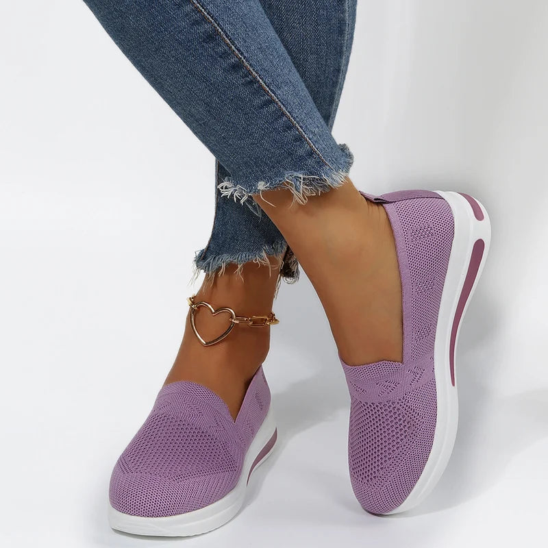Chice Keilabsatz-Sneaker mit atmungsaktivem Mesh-Obermaterial