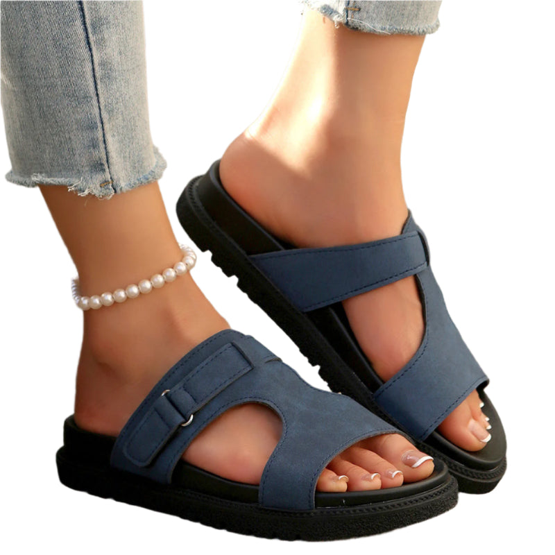 Ortho Women's Mules Pink With Ergonomic Footrest