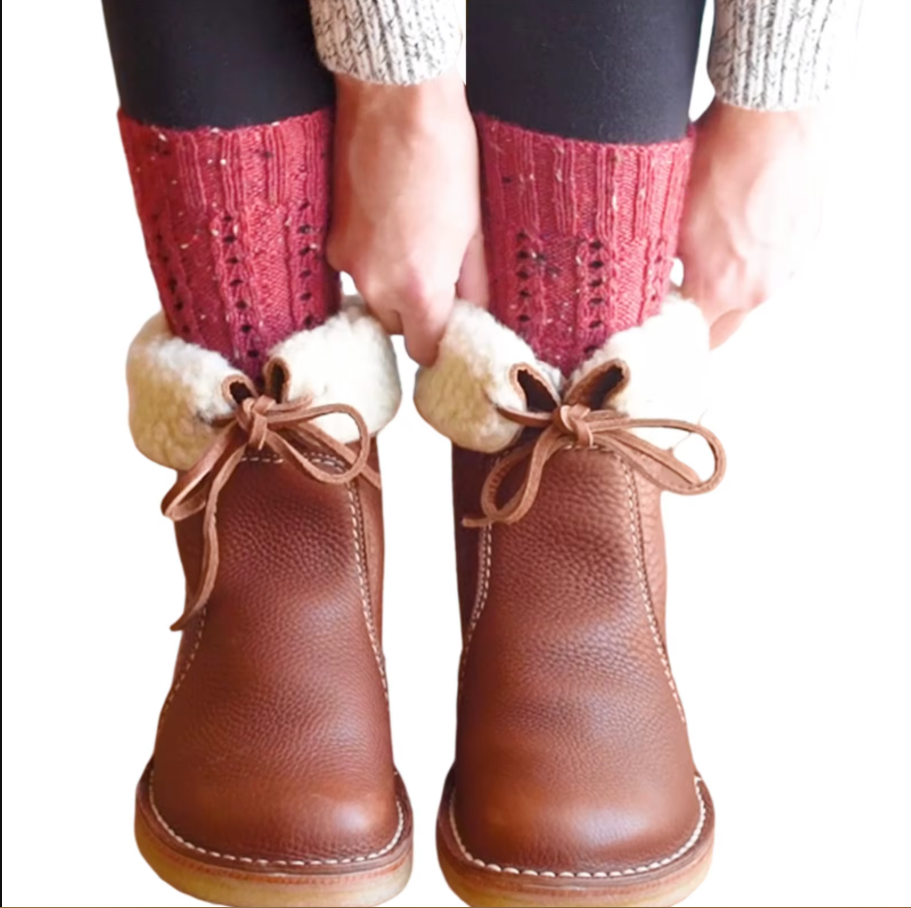 Bequeme Damen-Winterstiefel mit Wollfutter – Für warme & entspannte Füße