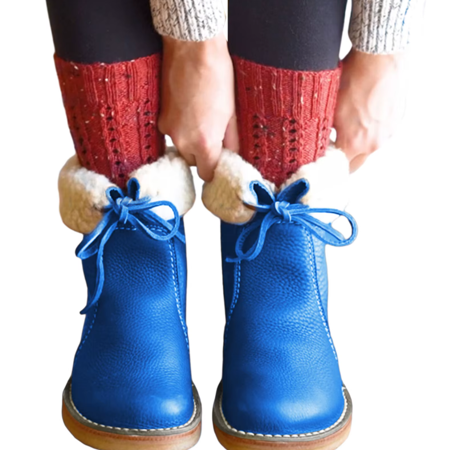 Bequeme Damen-Winterstiefel mit Wollfutter – Für warme & entspannte Füße
