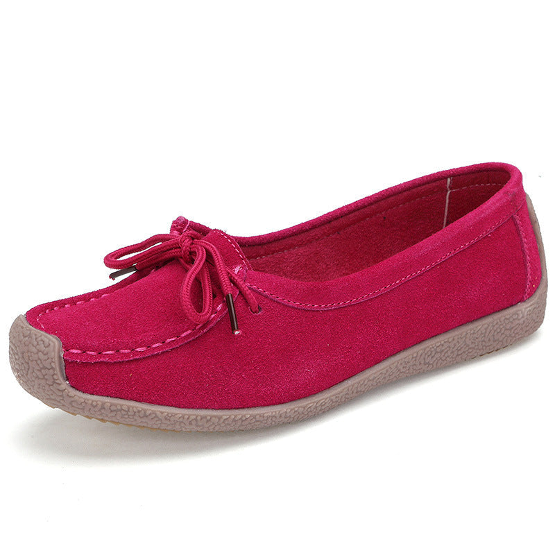 Damen Ballerinas Marineblau Bequeme Sohle Alltagstauglich