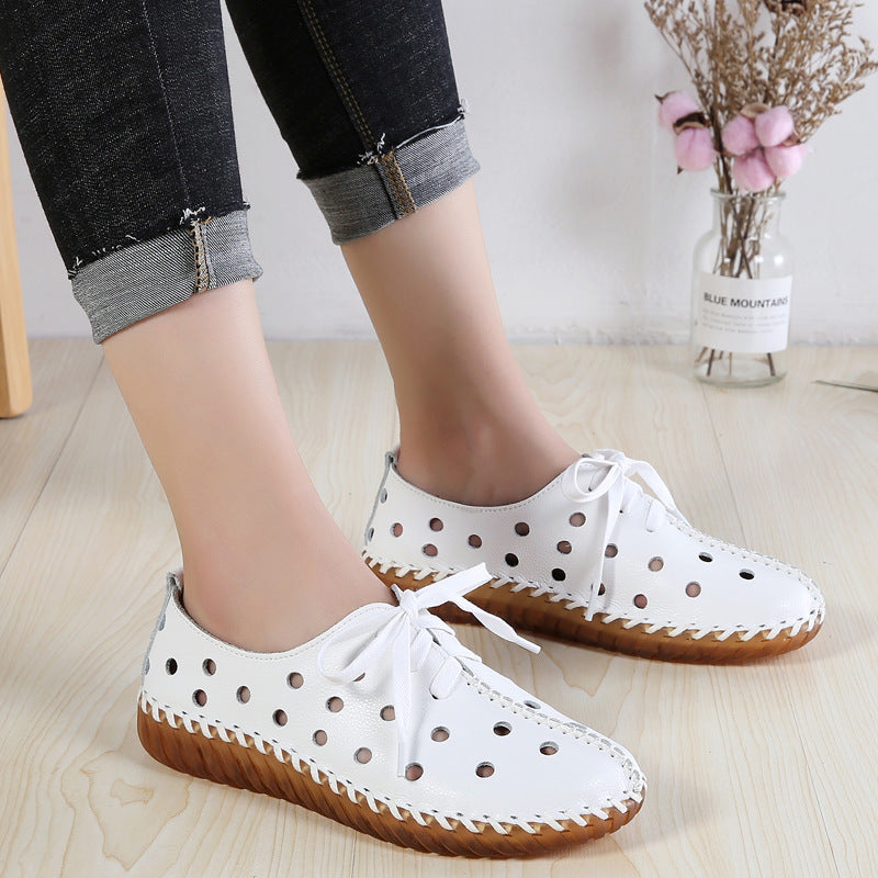 Bequeme orthopädische Low-Top-Schuhe mit flacher Sohle
