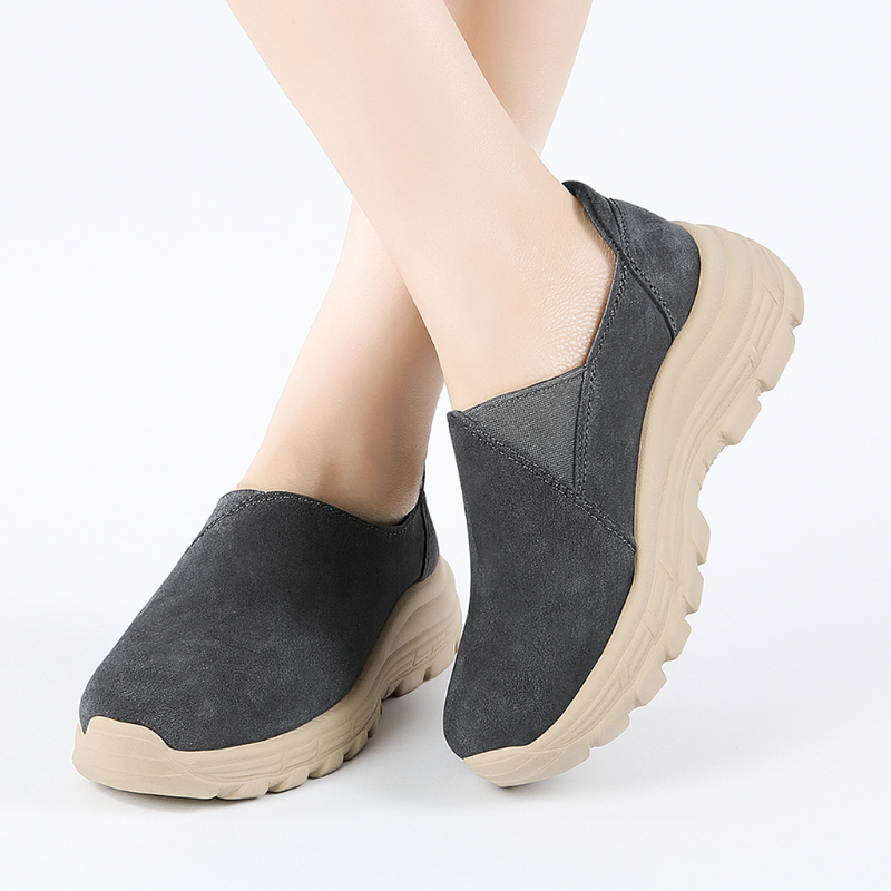 Orthopädische Damen Sneaker Mit Dicker Sohle
