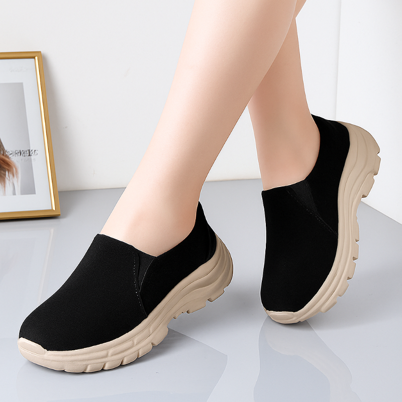 Orthopädische Damen Sneaker Mit Dicker Sohle