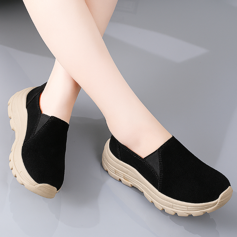 Orthopädische Damen Sneaker Mit Dicker Sohle