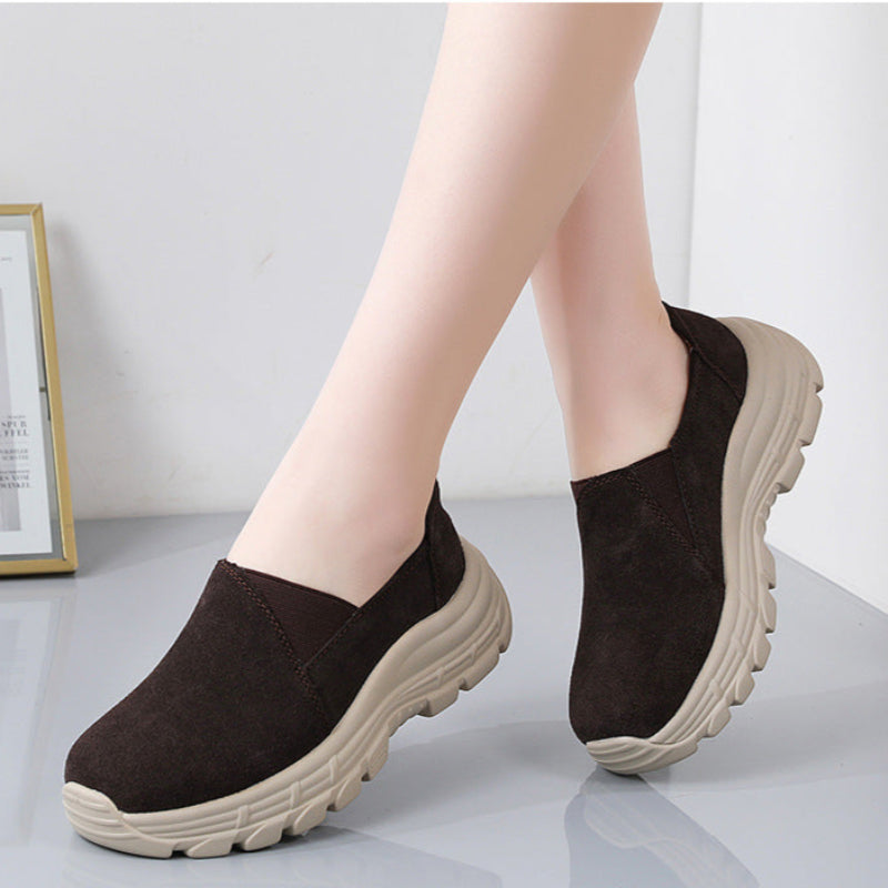 Orthopädische Damen Sneaker Mit Dicker Sohle