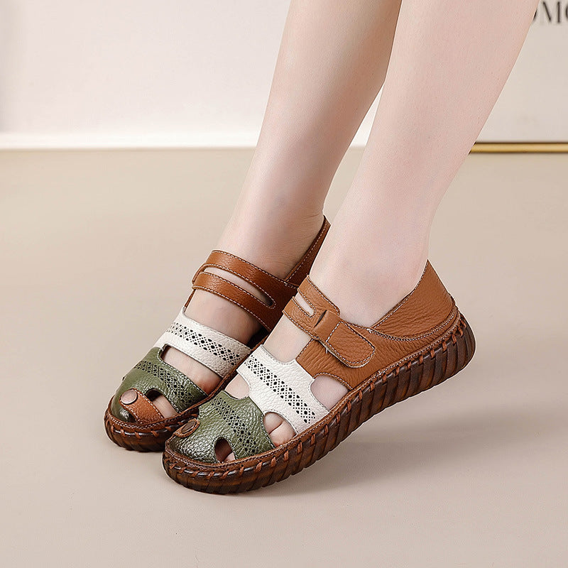 Bequeme Damenschuhe mit Weicher Sohle und runder Zehenform
