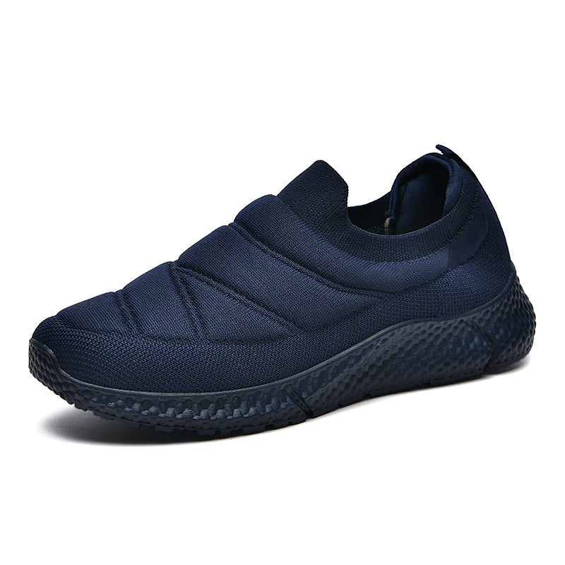 Orthopedic Slip On Women's Shoes Dark Blue Foot Support