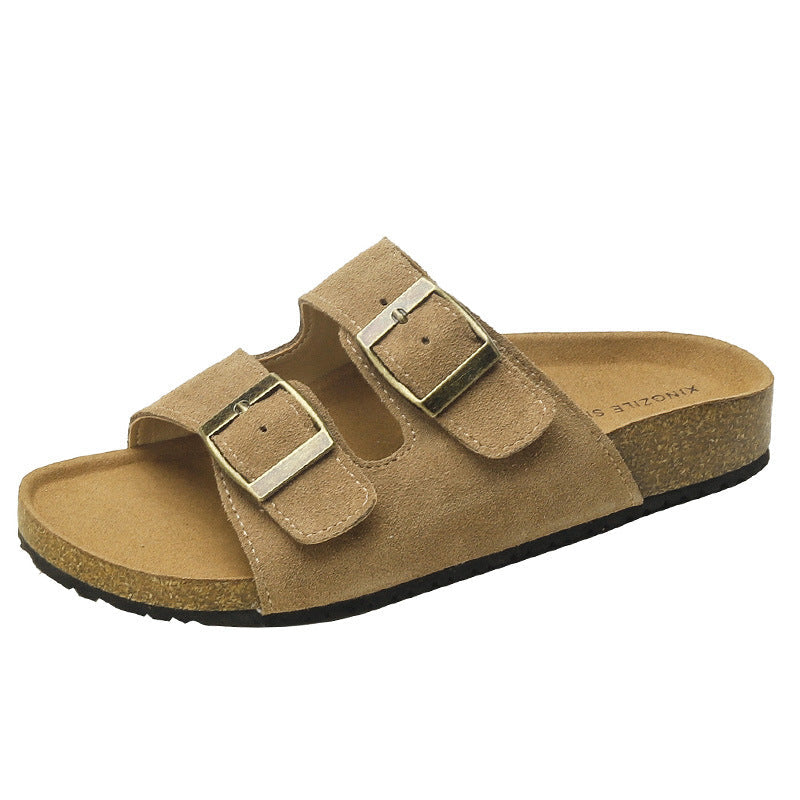 Bequeme Sandalen mit Schnalle für Damen