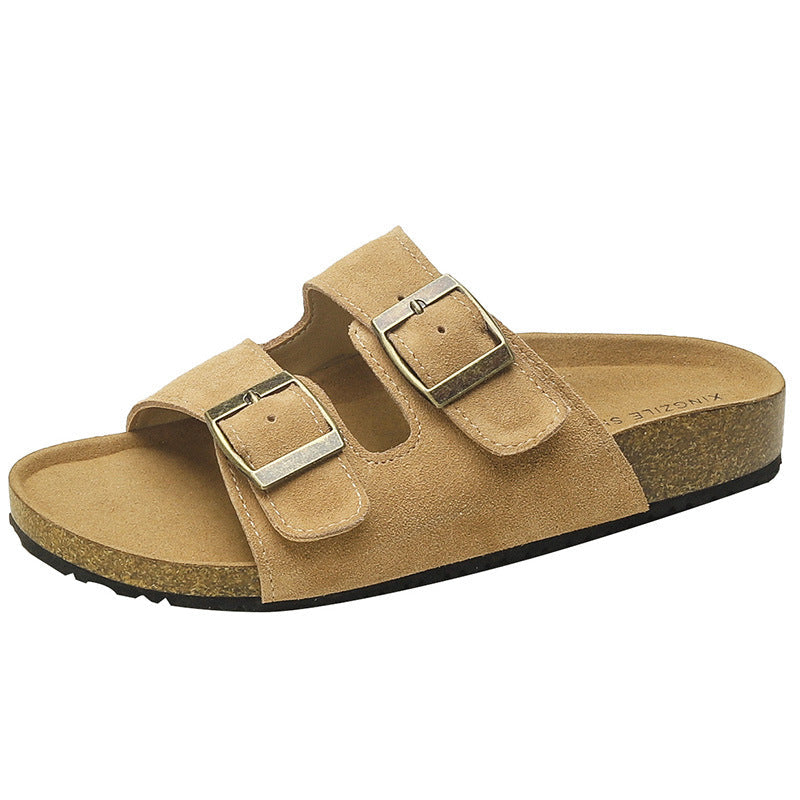 Bequeme Sandalen mit Schnalle für Damen