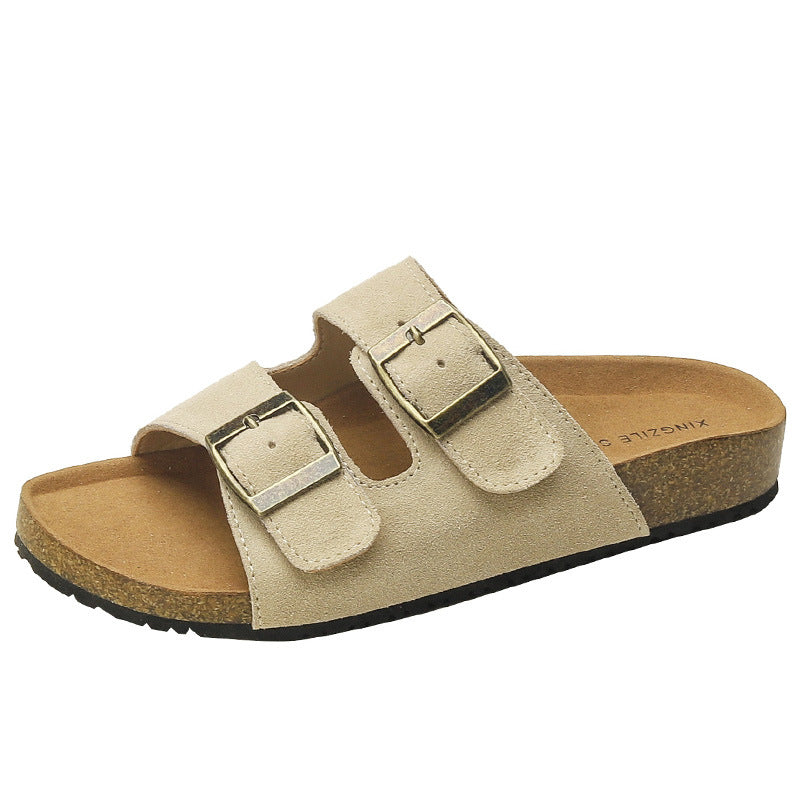 Bequeme Sandalen mit Schnalle für Damen