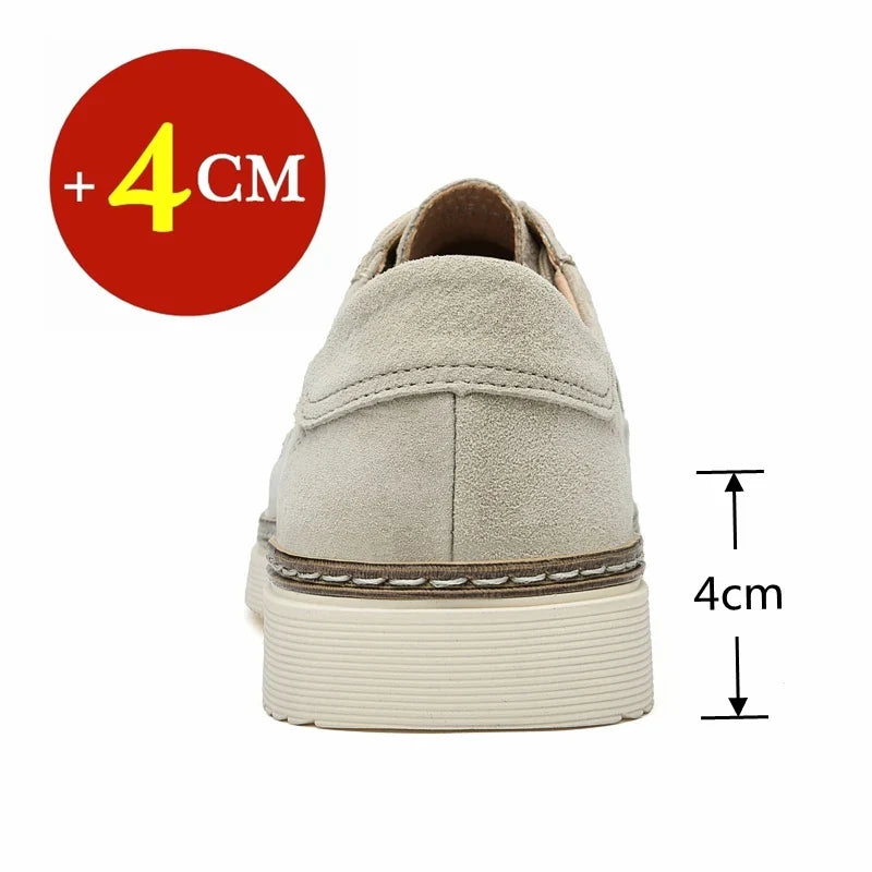 Klassische Erhöhungsschuhe mit edlem Loafer-Design