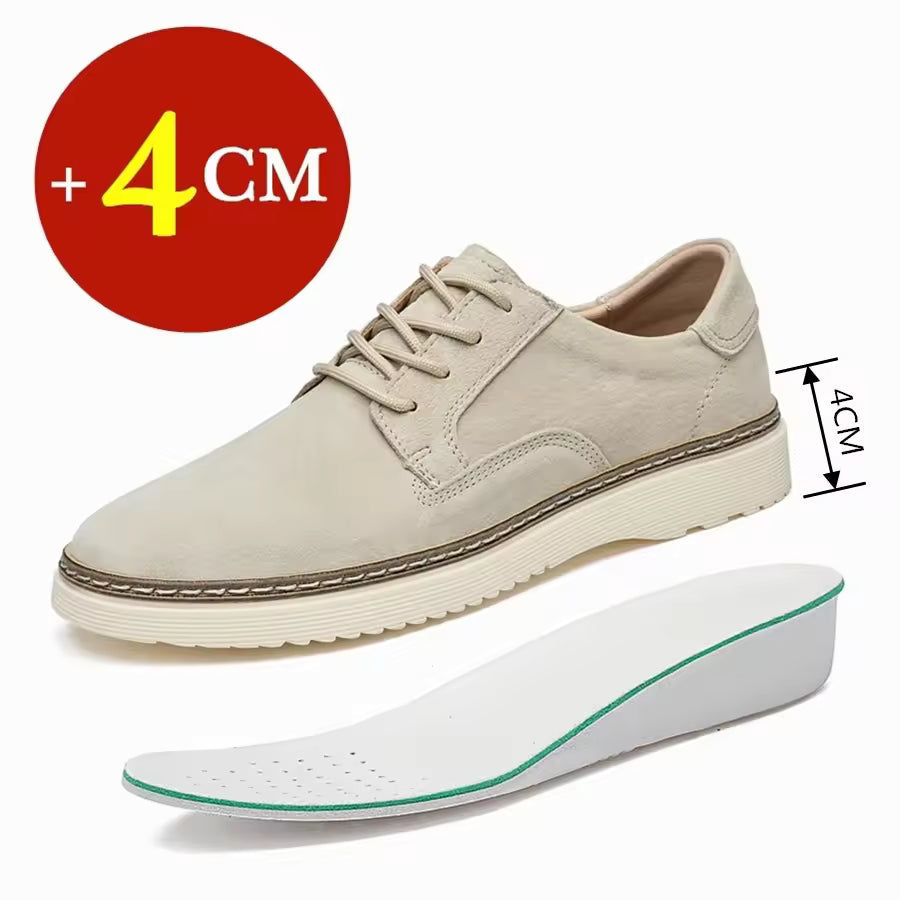 Klassische Erhöhungsschuhe mit edlem Loafer-Design