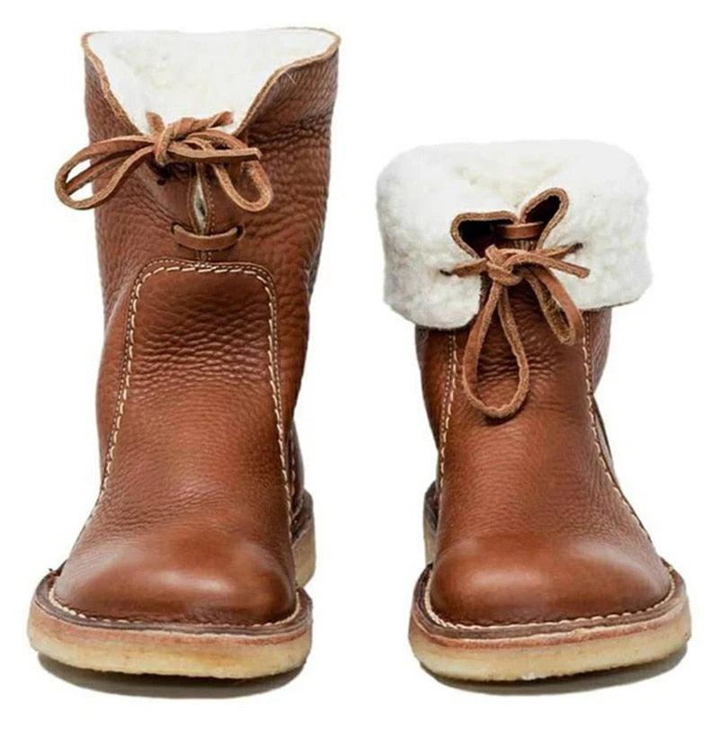 Bequeme Damen-Winterstiefel mit Wollfutter – Für warme & entspannte Füße