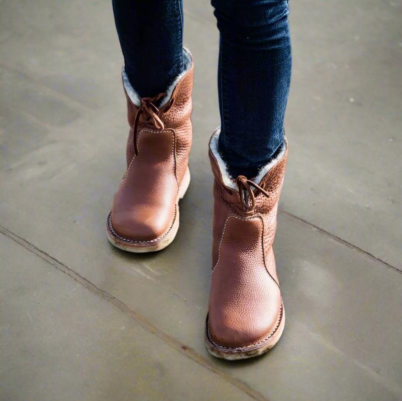 Bequeme Damen-Winterstiefel mit Wollfutter – Für warme & entspannte Füße
