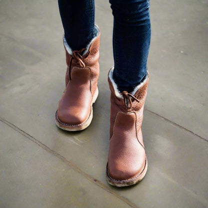 Bequeme Damen-Winterstiefel mit Wollfutter – Für warme & entspannte Füße