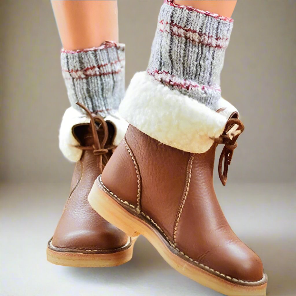 Bequeme Damen-Winterstiefel mit Wollfutter – Für warme & entspannte Füße