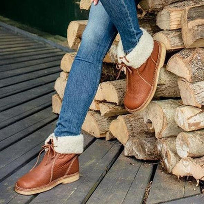 Bequeme Damen-Winterstiefel mit Wollfutter – Für warme & entspannte Füße