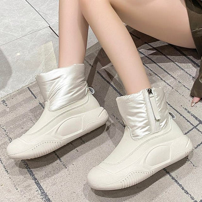 Trendige Schnee-Boots für Damen – Mit dicker Plattform & rutschfester Sohle