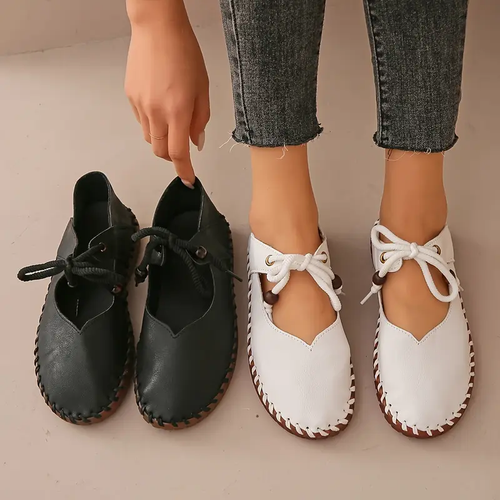 Women's Bunion-Friendly Lace-Up Shoes Flat Breathable