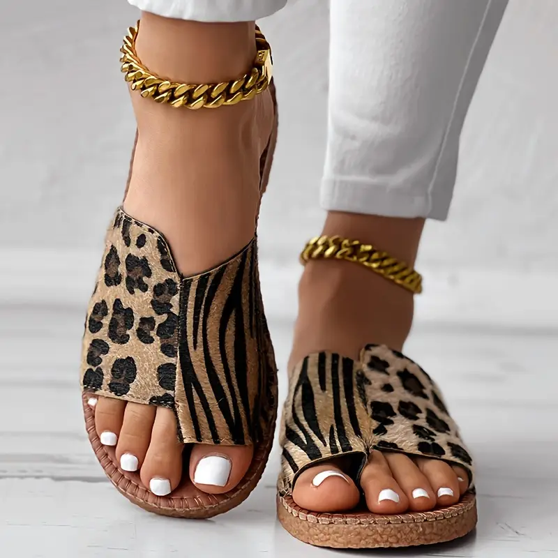 Bequeme Trend-Slipper mit Tierprint – Lässig & modern