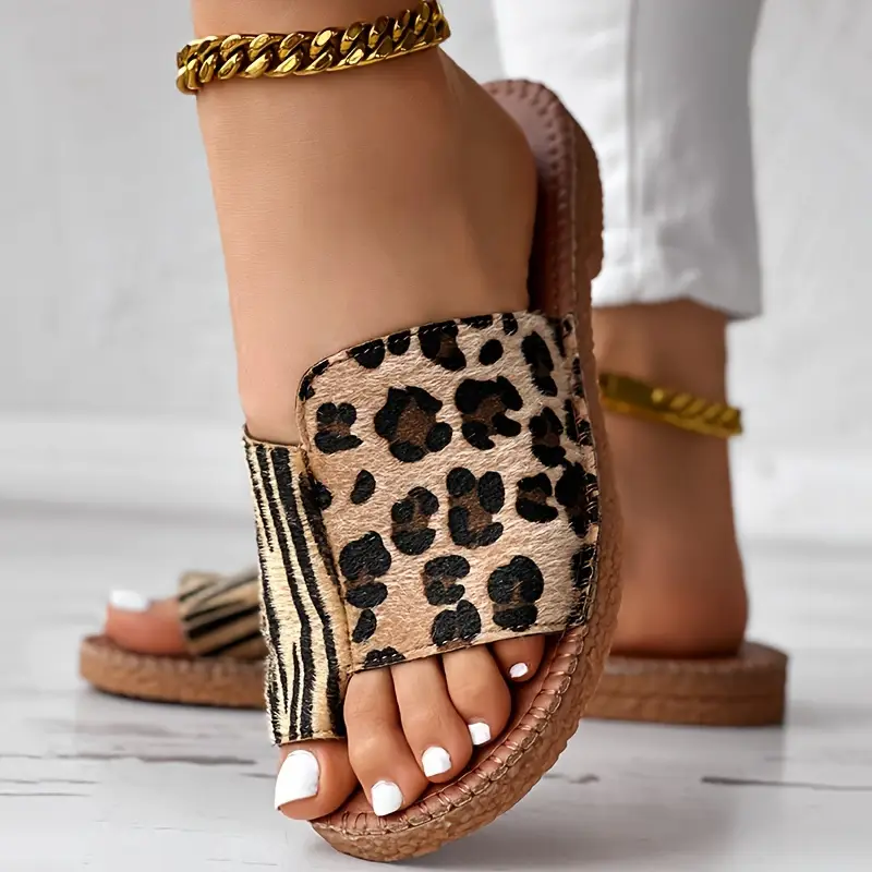 Bequeme Trend-Slipper mit Tierprint – Lässig & modern