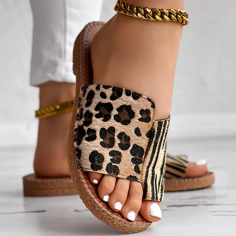 Bequeme Trend-Slipper mit Tierprint – Lässig & modern