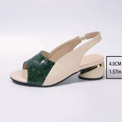 Modische Sandalen mit Farbkontrasten – Für Alltag & besondere Anlässe