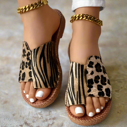 Bequeme Trend-Slipper mit Tierprint – Lässig & modern