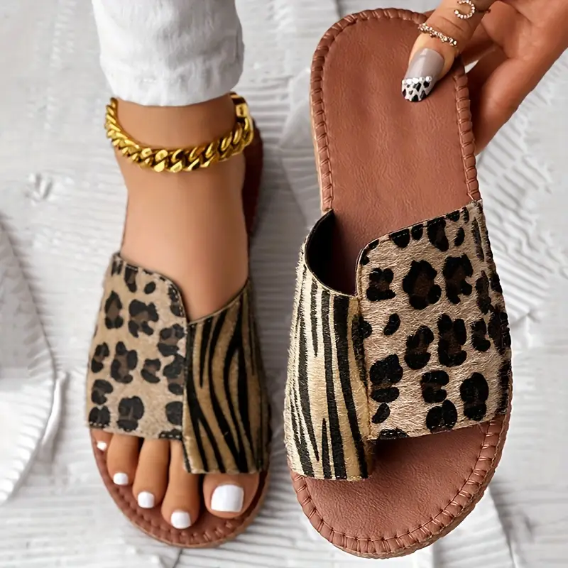 Bequeme Trend-Slipper mit Tierprint – Lässig & modern