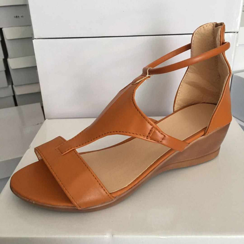 Bequeme Keilsandalen mit niedriger Plattform – Für entspanntes Gehen