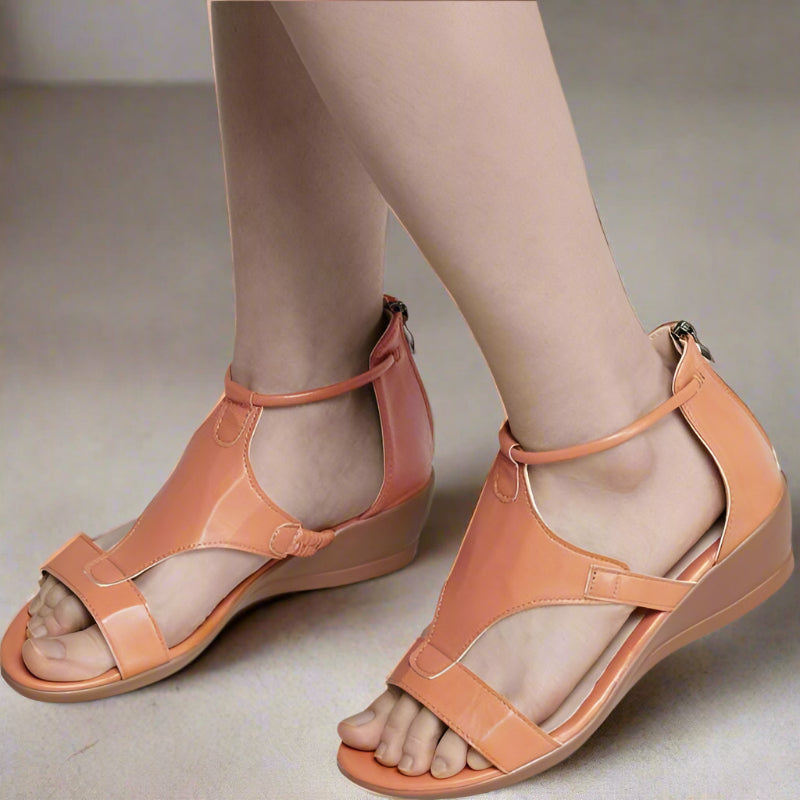 Bequeme Keilsandalen mit niedriger Plattform – Für entspanntes Gehen