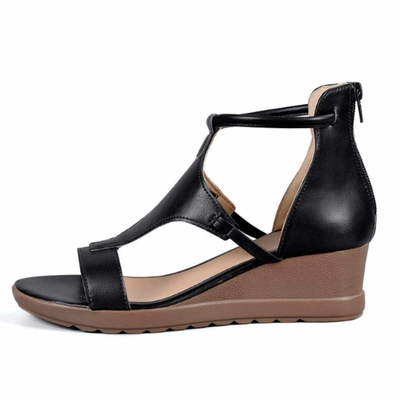 Bequeme Keilsandalen mit niedriger Plattform – Für entspanntes Gehen