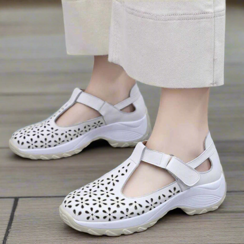 Atmungsaktive Komfortschuhe für Damen – Sneaker-Stil trifft Sandalenkomfort