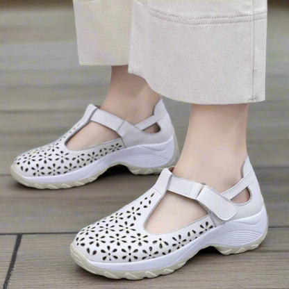 Atmungsaktive Komfortschuhe für Damen – Sneaker-Stil trifft Sandalenkomfort