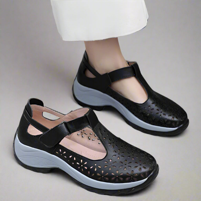 Atmungsaktive Komfortschuhe für Damen – Sneaker-Stil trifft Sandalenkomfort