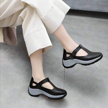 Atmungsaktive Komfortschuhe für Damen – Sneaker-Stil trifft Sandalenkomfort